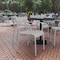 Flash Furniture Silver All-Weather Steel Dining Chair XU-CH-10318-ARM-SIL-GG - alternate 1